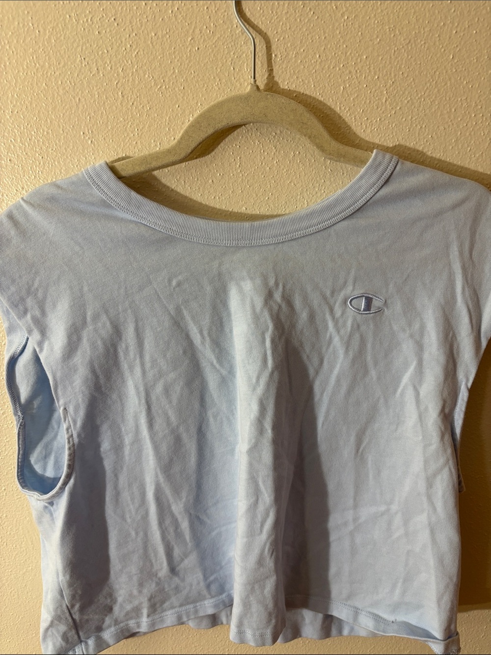 Champion Light Blue Cropped Sleeveless Top